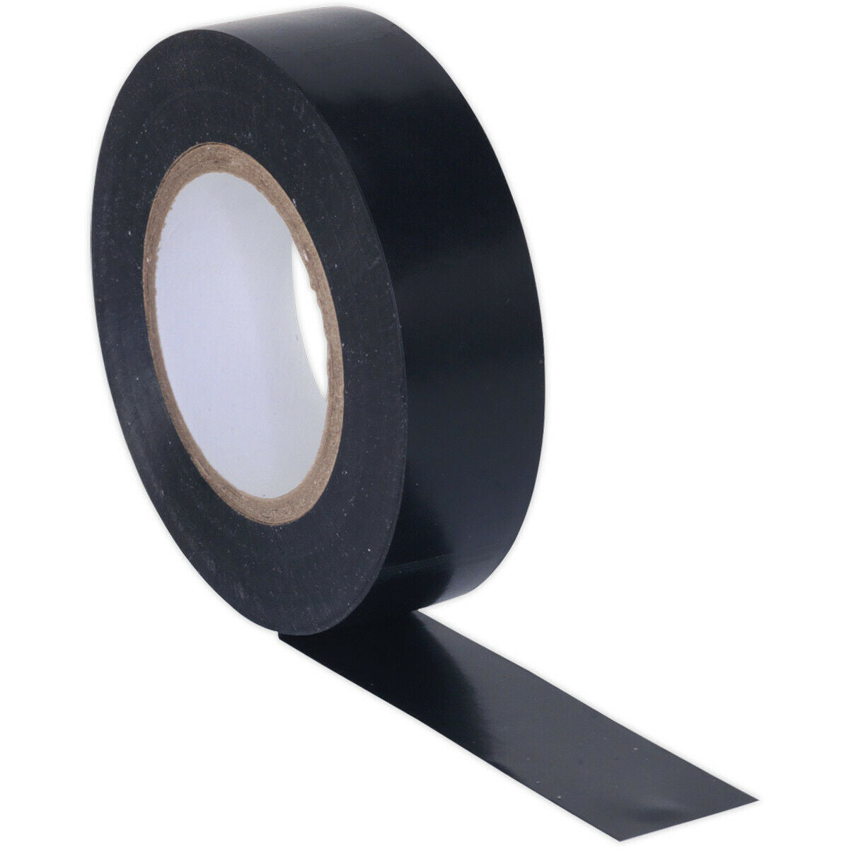 10x Black PVC Insulation Tape - 19mm x 20m Self Extinguishing Electrical Wire Loops