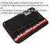 445 x 317mm 10 Pocket Tool Roll - Heavy Duty Water Resistant Canvas Cover Loops