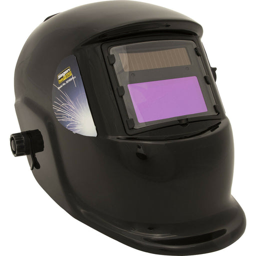 Auto Darkening Welding Helmet - MIG TIG & Arc Welding - Adjustable Shade 9 to 13 Loops
