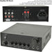 110W Mini Stereo Amplifier System 4x Background Wall Speaker Bedroom Office AUX