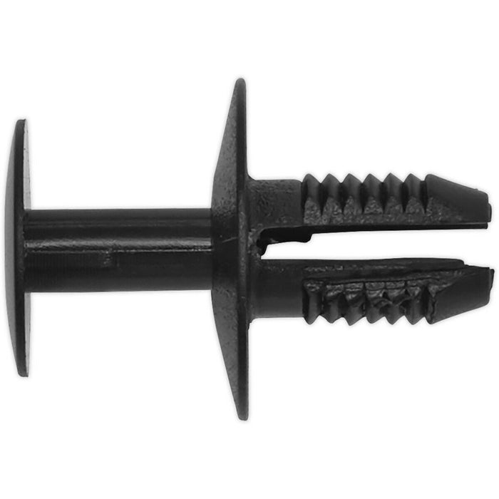 20 PACK Black Push Rivet Trim Clip - 20mm x 30mm - Universal Vehicle Fitting Loops