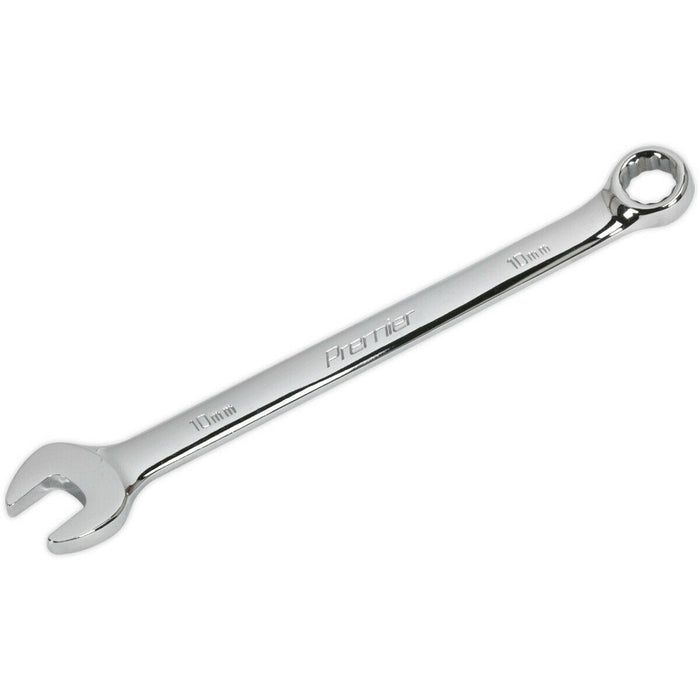 10mm Steel Combination Spanner - Long Slim Design Combo Wrench - Chrome Vanadium Loops