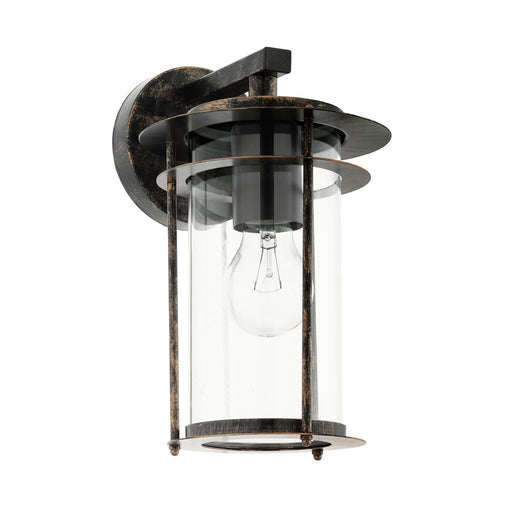 IP44 Outdoor Wall Light Antique Copper & Glass Shade Lamp 1 x 60W E27 Bulb Loops