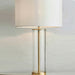 2 PACK Touch Dimmable Table Lamp Gold Glass & White Shade Modern Bedside Light Loops