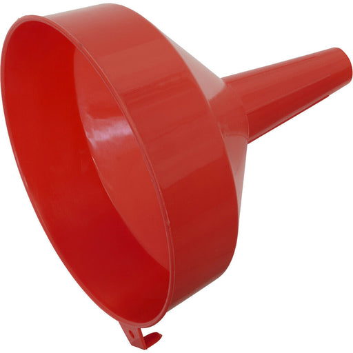 190mm Funnel with Straight Fixed Spout - Integral Hanging Eye - Ventilation Tube Loops