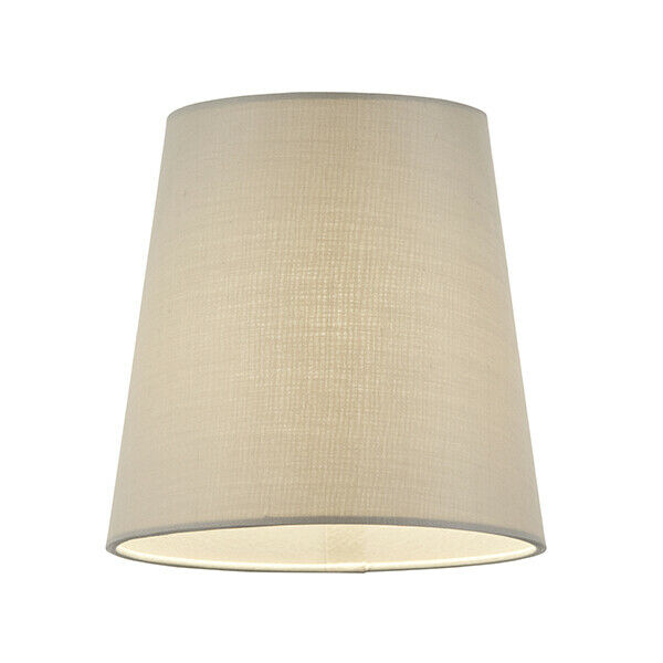 6 Inch Silk Lamp Shade - Tapered Drum Shape - Candle Clip Fitting - Rolled Edge Loops