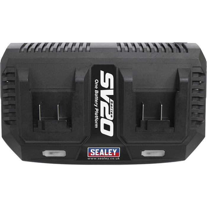 20V Dual Battery Charger for SV20 Series Lithium-ion Batteries - 230V Supply Loops