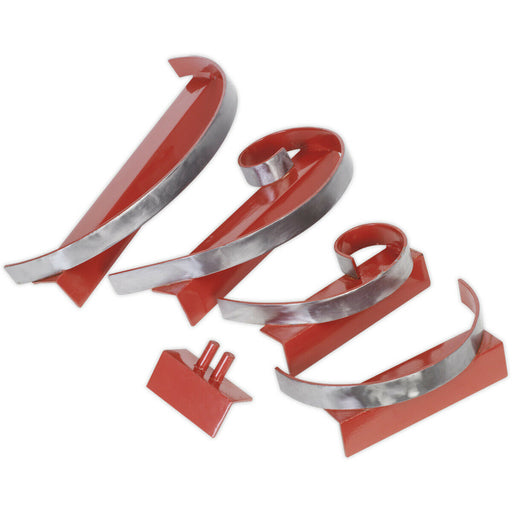 5 PACK Scroll Former Tool Jig Set - Bending Cold 3mm Steel - Cranking & Curved Loops