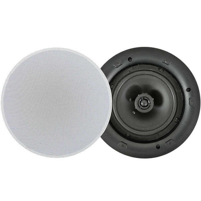 1200W Bluetooth Sound System 6x 100W Slim Ceiling Speaker 6 Zone Mixer Amplifier