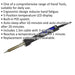 80W Electric Soldering Iron - 5 Way Adjustable Temperature Control & LED Display Loops