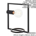 Table Lamp Matt Black 10W LED E27 Bedside Light Base Only e10768 Loops