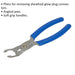 Glow Plug Connector Pliers - Angled Jaws - Soft Grip - Sheathed Plug Removal Loops