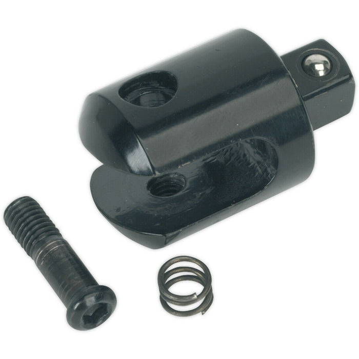 600mm Breaker Pull Bar - 1/2" Sq Drive Knuckle - Spring Loaded Socket Retention Loops