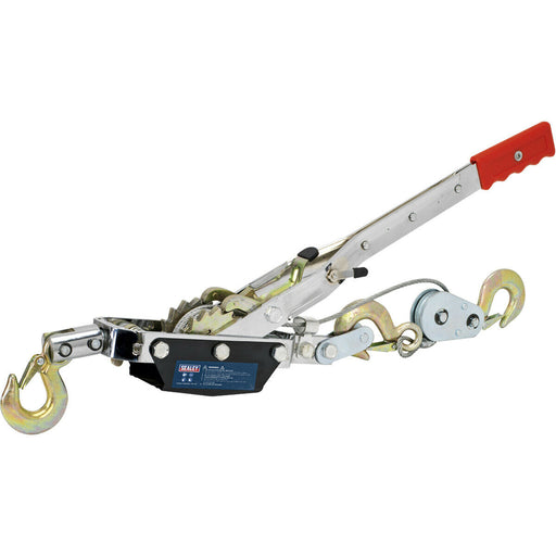Hand Operated Power Puller - 1500kg Rolling Capacity - Ratchet Safety Device Loops