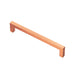 4x Square Block Pull Handle 170 x 10mm 160mm Fixing Centres Satin Copper Loops