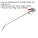 290mm Palm Type Air Blow Gun - 1/4" BSP Inlet - Extended Lance - Thumb Trigger Loops