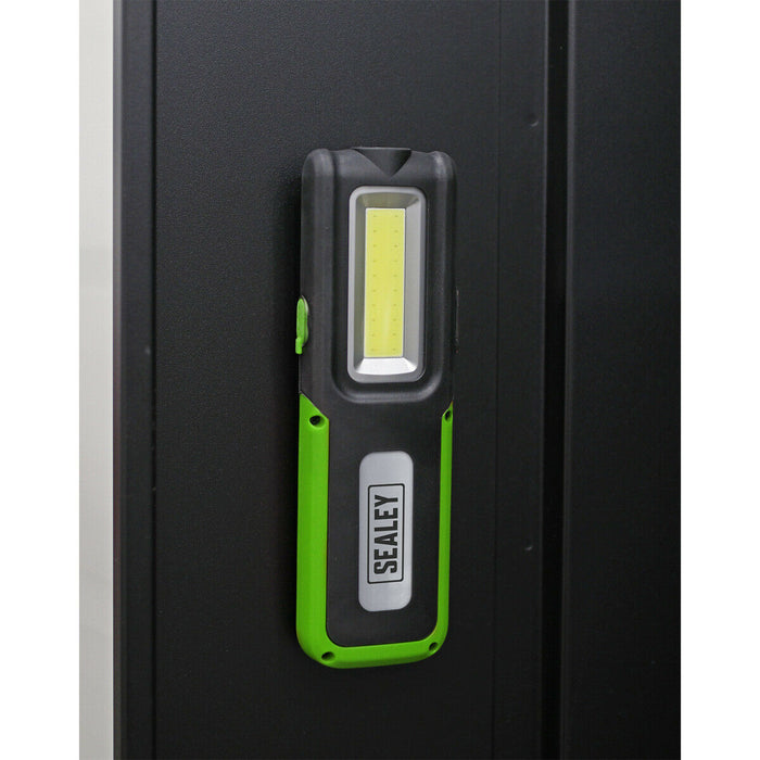 Rechargeable Inspection Light with Power Bank - 5W COB & 3W SMD LED - Green Loops