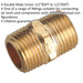 Double Male Union - 1/2" BSPT to 1/2" BSPT - Male to Male Air Tool Fitting Loops