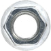 Pack of 100 Zinc Plated Serrated Flange Nut - 1.5mm Pitch - M10 - DIN 6923 Loops