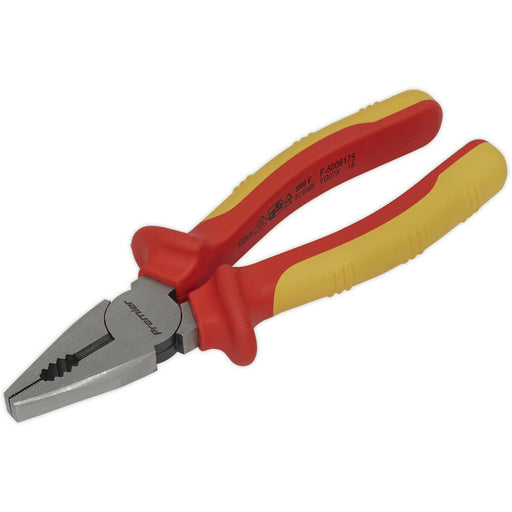 175mm Combination Pliers - Serrated Jaws - Hardened Cutting Edges - VDE Approved Loops