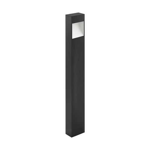 IP44 Outdoor Pedestal Light Anthracite Tall Square Post 10W Built in LED Loops