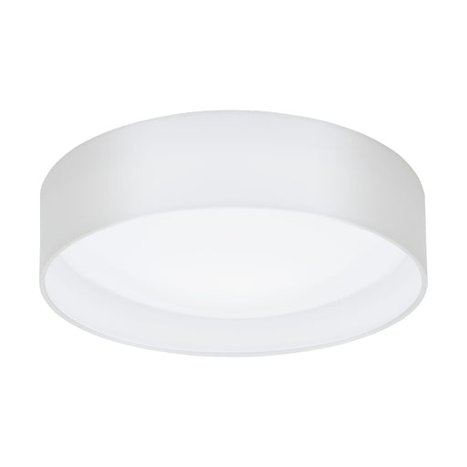 Flush Ceiling Light Colour White Shade White Fabric Bulb LED 11W Included Loops