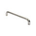 Round D Bar Pull Handle 325 x 25mm 300mm Fixing Centres Bright Steel Loops