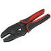 Ratchet Crimping Tool Without Jaws - Steel Construction - Soft Grip Handles Loops