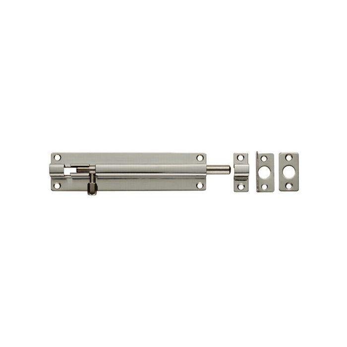 Straight Barrel Surface Mounted Door Bolt Lock 150 — LoopsDirect