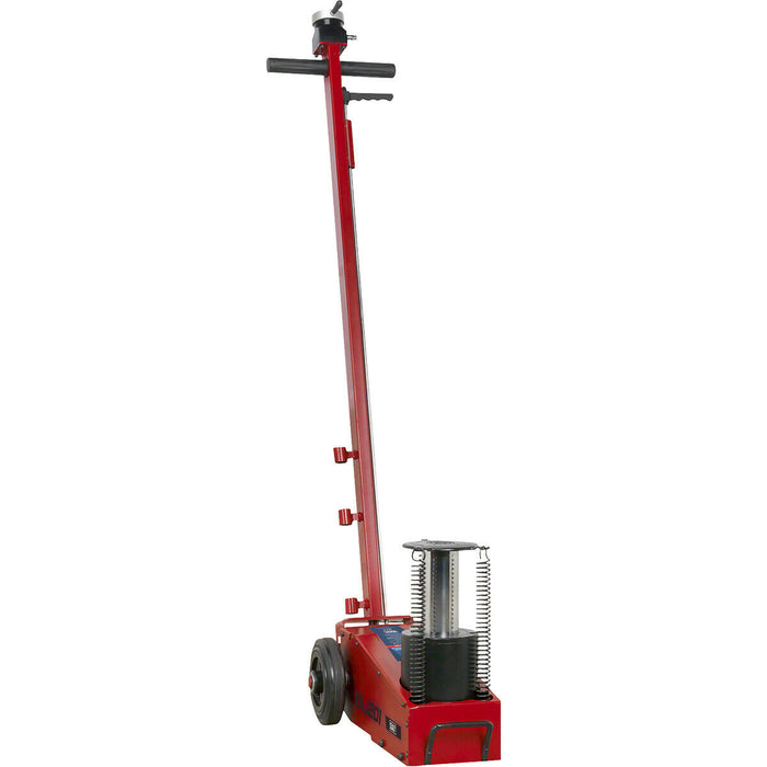 Air Operated Trolley Jack - 20 Tonne Capacity - Single Stage - 456mm Max Height Loops