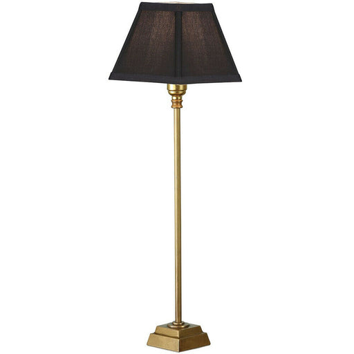 Luxury Traditional Table Lamp Light Solid Brass Square BASE 425mm Tall Holder Loops