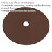 25 PACK 175mm Fibre Backed Sanding Discs - 120 Grit Aluminium Oxide Round Sheet Loops