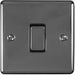 BLACK NICKEL Bedroom Socket & Switch Set - 1x Light Switch & 2x UK Power Sockets Loops