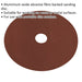 25 PACK 115mm Fibre Backed Sanding Discs - 80 Grit Aluminium Oxide Round Sheet Loops