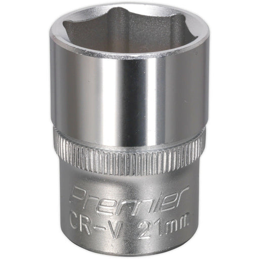 21mm Steel Drive Socket - 1/2" Square Drive - Chrome Vanadium Wrench Socket Loops