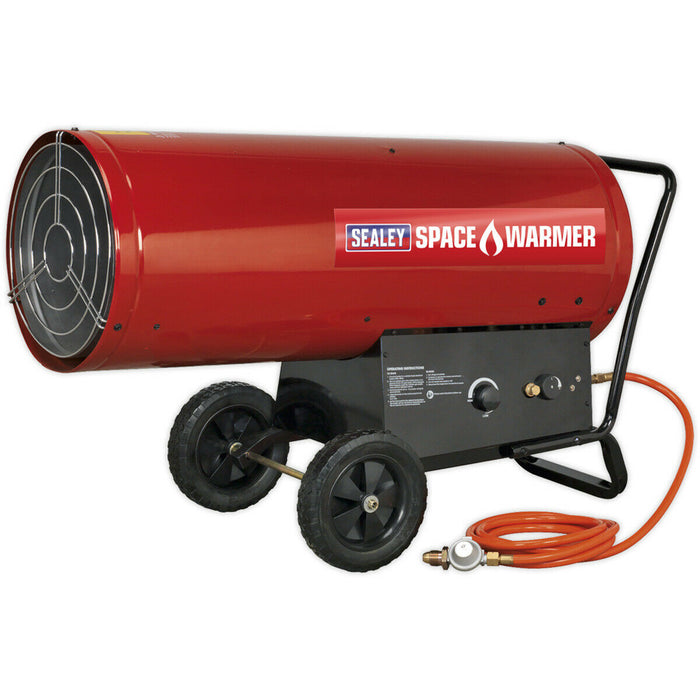 Space Warmer Propane Heater - 210000 to 400000 Btu/hr - Gas Regulator & Hose Loops