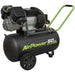 V-Twin Direct Drive Air Compressor - 50L Capacity Tank - 3hp Induction Motor Loops