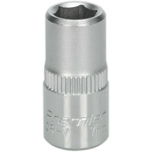 7mm Forged Steel Drive Socket - 1/4" Square Drive - Chrome Vanadium Socket Loops