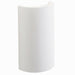 Up & Down LED Wall Light Primed White (Ready for Paint) Curved Lamp Fitting Kit Loops