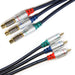 2M HD Component Video Cable Extension Gold Male to Female Lead RGB YPbPr Loops
