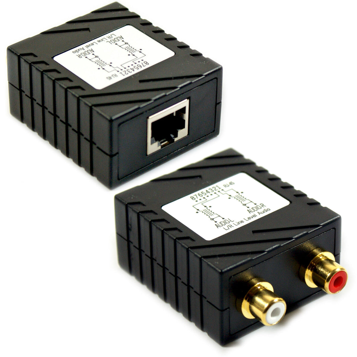 150m Audio Emisor Sobre Lan Cat5 Ethernet por Cable Phono Rca Ladrón  [005519]