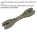 4.3mm to 6.5mm 6-in-1 Motorcycle Spoke Wrench Spanner - Tension Adjuster Tool Loops