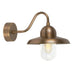 Outdoor IP44 Wall Light Aged Brass LED E27 100W d02465 Loops