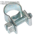 30 PACK Zinc Plated Mini Hose Clip - 8 to 10mm Diameter - Hose Pipe Clip Fixing Loops