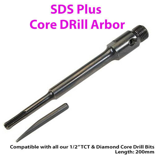 200mm SDS Hex Core Drill Arbor Bit Fits ½" BSP TCT & Diamond Core Drill Loops