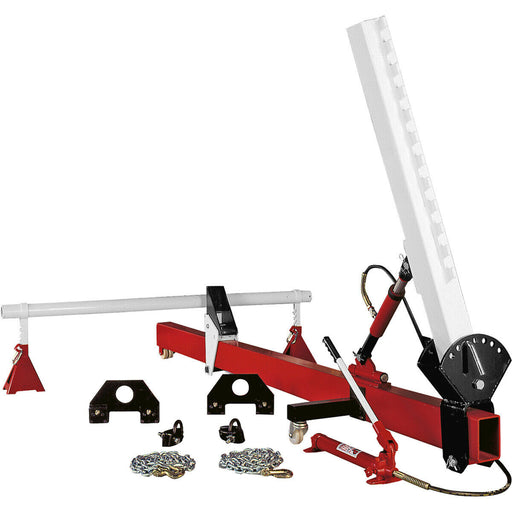 Heavy Duty Straightener Kit with Variable Upright - Manual Hydraulic Pump & Ram Loops