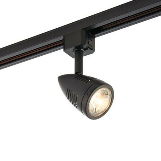 Adjustable Ceiling Track Spotlight Matt Black Single GU10 Lamp Bulb Downlight Loops