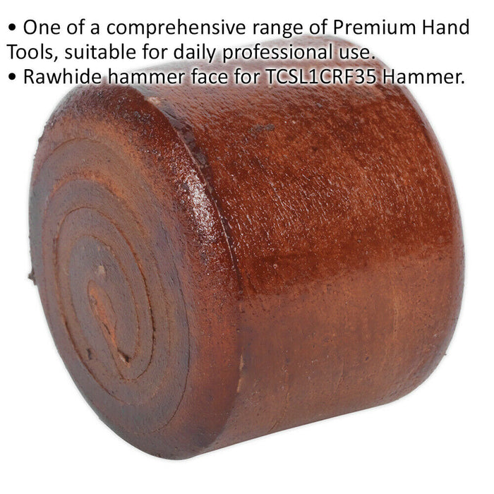 Replacement Rawhide Hammer Face for ys03575 3.5lb Copper / Rawhide Hammer Loops