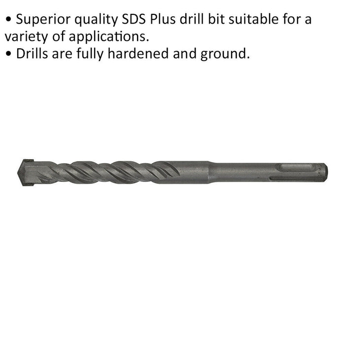 14 x 160mm SDS Plus Drill Bit - Fully Hardened & Ground - Smooth Drilling Loops