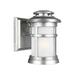 Outdoor IP44 1 Bulb Wall Light Lantern Painted Brushed Steel LED E27 60W d00863 Loops